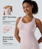 U Neck Push-Up Built-in Bra Casual Underwear — Hushed Violet — view 1