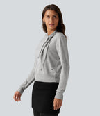 Scarf Tie Long Sleeve Casual Jumper — Fog Gray — view 3
