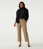Mid Rise Tapered Work Chino Cotton Trousers with Pockets — Starfish — view 6