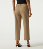 Mid Rise Tapered Work Chino Cotton Trousers with Pockets — Starfish — view 2