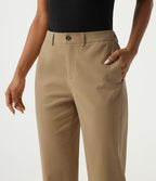 Mid Rise Tapered Work Chino Cotton Trousers with Pockets — Starfish — view 5