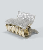 Glitter Hair Claw — Silver — view 3