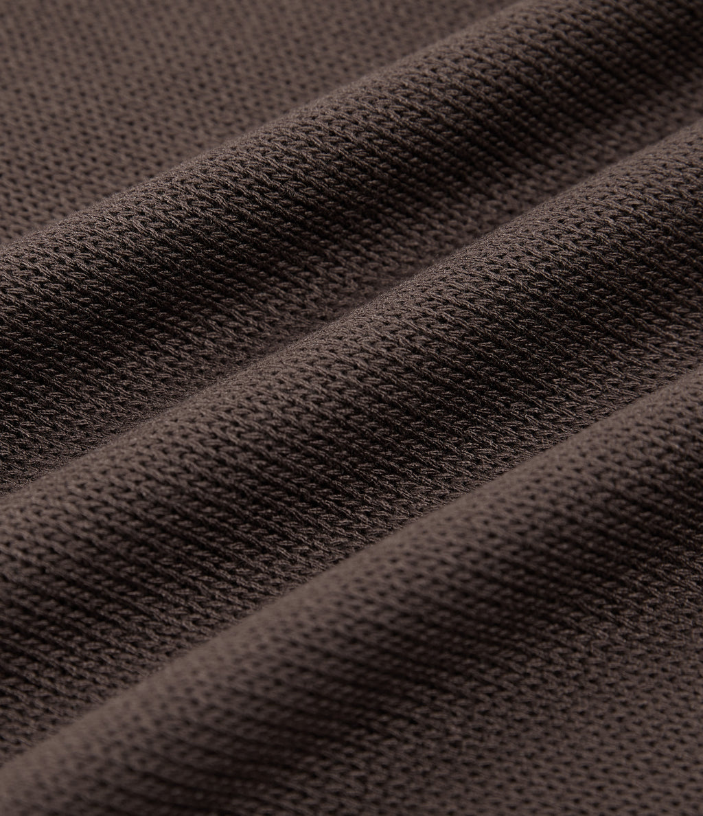 Round Neck Long Sleeve Work Jumper — Mulch — view 7