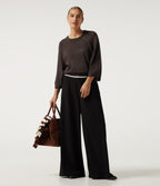 Round Neck Long Sleeve Work Jumper — Mulch — view 6