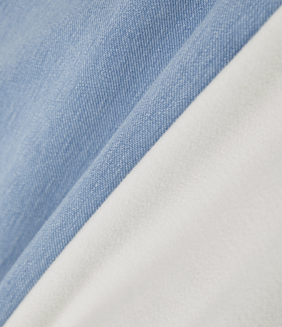Mid Rise Asymmetric Wide Leg Fleece Casual Jeans with Pockets — Blue Jasper Denim — view 8