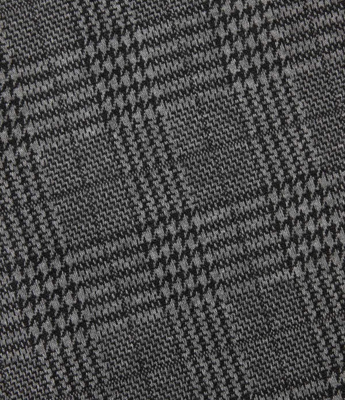 High Waisted Wide Leg Houndstooth Plaid Work Trousers with Pockets — Dark Gray Plaid — view 7