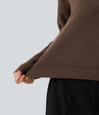 Boat Neck Long Sleeve Casual Jumper — Carafe — view 6