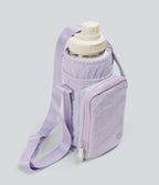 Yoga Crossbody Bag with Zipper Pocket — Wanderlust - Lilac — view 1