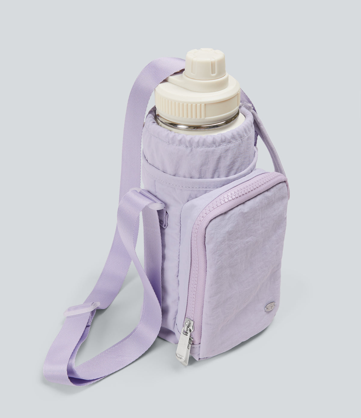 Yoga Crossbody Bag with Zipper Pocket — Wanderlust - Lilac — view 1