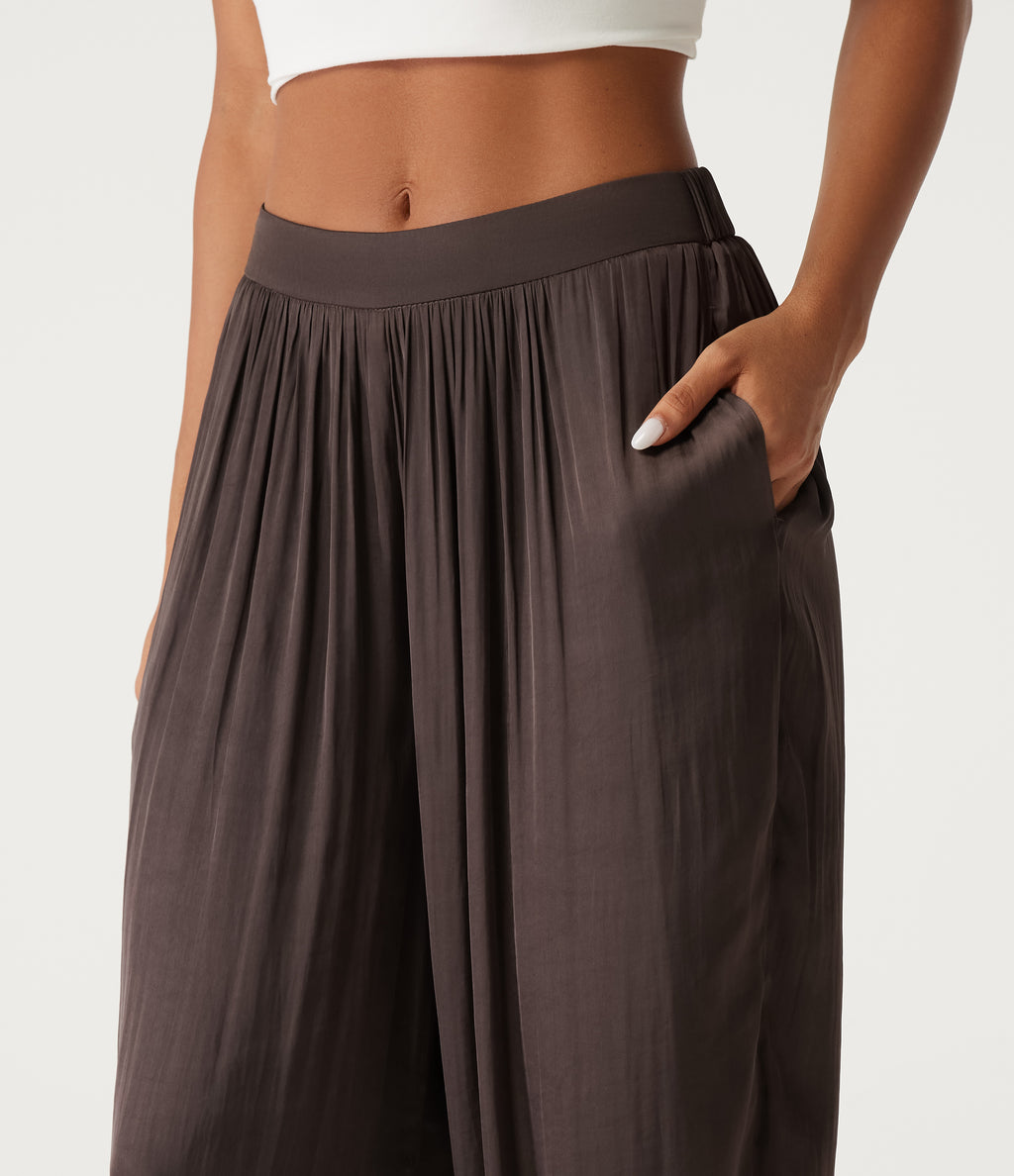 Mid Rise Ruched Casual Joggers with Pockets — Shopping Bag — view 4