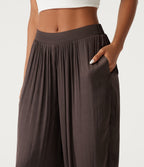 Mid Rise Ruched Casual Joggers with Pockets — Shopping Bag — view 4