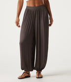 Mid Rise Ruched Casual Joggers with Pockets — Shopping Bag — view 3