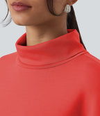 SpacerTek High Neck Long Sleeve Work Sweatshirt — Red Alert — view 5