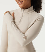 Stand Collar Long Sleeve Fleece Casual Jacket — Gray Morn — view 5