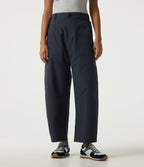 High Waisted Barrel Leg Hiking Trousers with Pockets — Carbon — view 3