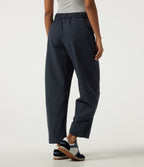 High Waisted Barrel Leg Hiking Trousers with Pockets — Carbon — view 2