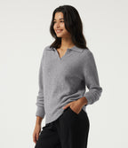 Polo Long Sleeve Work Jumper — Fog Gray — view 3