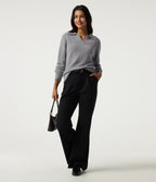 Polo Long Sleeve Work Jumper — Fog Gray — view 7