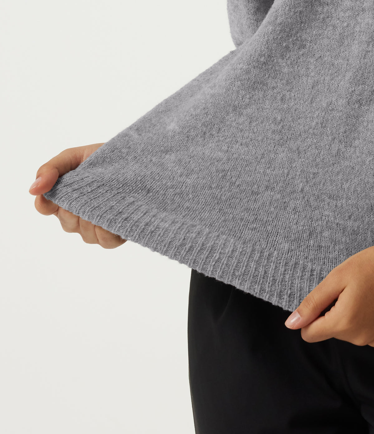 Polo Long Sleeve Work Jumper — Fog Gray — view 6