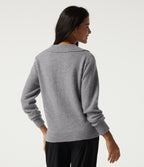 Polo Long Sleeve Work Jumper — Fog Gray — view 2