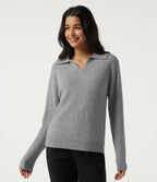 Polo Long Sleeve Work Jumper — Fog Gray — view 4