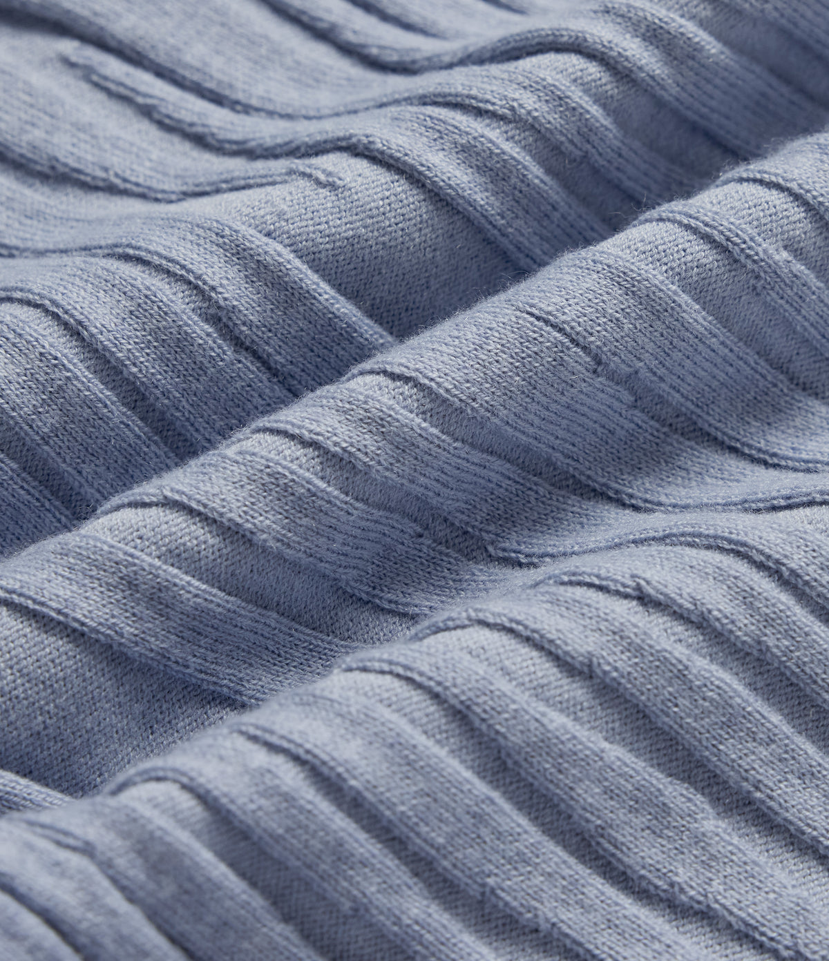 Mock Neck Long Sleeve Work Jumper — Camon blue — view 8