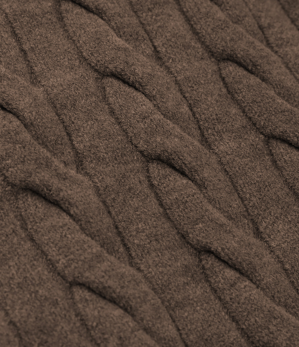 Lapel Raglan Long Sleeve Work Jumper — Acorn — view 7