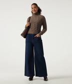 Lapel Raglan Long Sleeve Work Jumper — Acorn — view 6