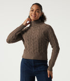Lapel Raglan Long Sleeve Work Jumper — Acorn — view 4