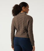 Lapel Raglan Long Sleeve Work Jumper — Acorn — view 2