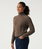 Lapel Raglan Long Sleeve Work Jumper — Acorn — view 3