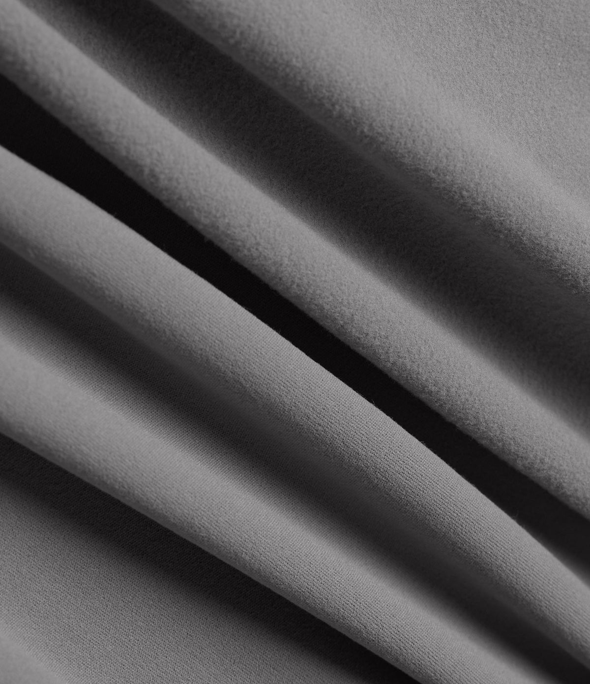 High Waisted Tapered Fleece Work Trousers with Pockets — Silent Storm — view 7