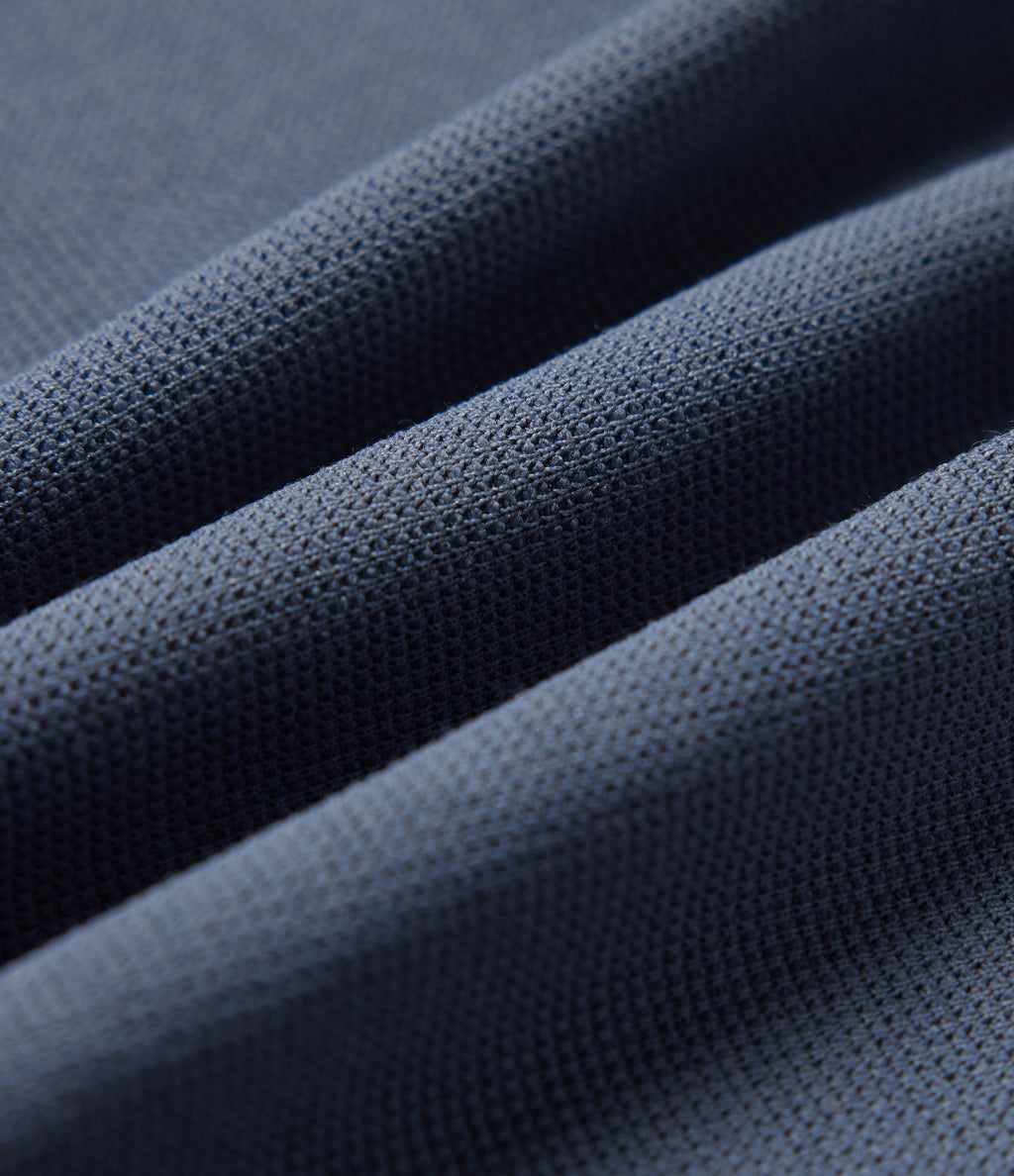 Low Rise Wide Leg Waffle Work Trousers with Pockets — Grisaille — view 8