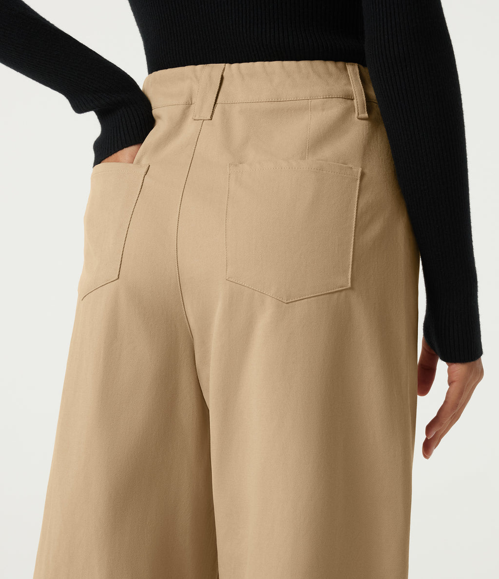 High Waisted Straight Leg Casual Pants with Pockets — Curds & Whey — view 5