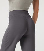 Low Rise Straight Leg Casual Trousers — Granite Gray — view 5