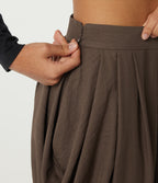 High Waisted Tapered Casual Trousers with Pockets — Rain Drum — view 7