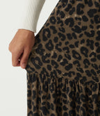 High Waisted Leopard Print Baggy Casual Trousers with Pockets — Hazel Prowl — view 6