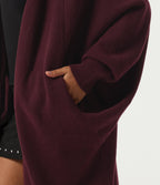 Raglan Long Sleeve Casual Cardigan with Pockets — Mulled Night — view 5