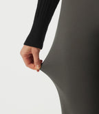 Mid Rise Straight Leg Work Trousers with Pockets — Chimera — view 7