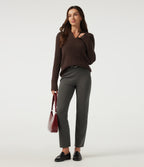 Mid Rise Straight Leg Work Trousers with Pockets — Chimera — view 8