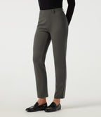 Mid Rise Straight Leg Work Trousers with Pockets — Chimera — view 3