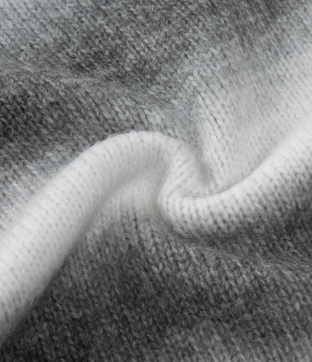 Boat Neck Flounce Long Sleeve Rolled Hem Casual Jumper — Mist Summit — view 7