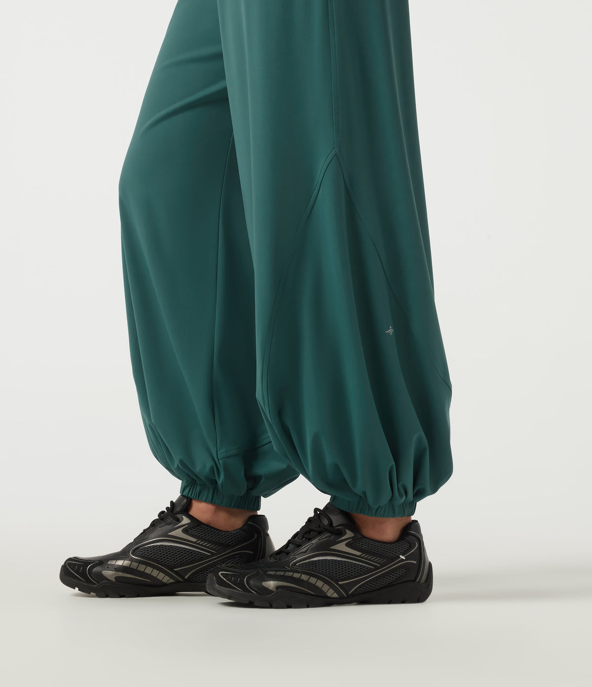 Speedwave Air High Waisted Drawstring Running Joggers with Pockets — Viridian — view 6