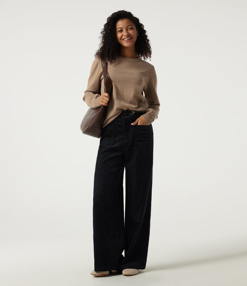 Round Neck Long Sleeve Work Jumper — Cartouche — view 7