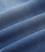 Double Waistband High Waisted Casual Jeans with Pockets — Tide Blue Denim — view 8