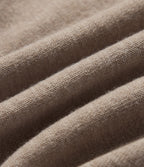 Round Neck Long Sleeve Work Cardigan — Pale Khaki — view 7