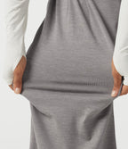 High Waisted Baggy Embroidery Casual Sweatpants with Pockets — Mottled Earth Gray — view 5