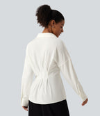 Long Sleeve Work Shirt — White — view 2