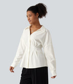 Long Sleeve Work Shirt — White — view 4