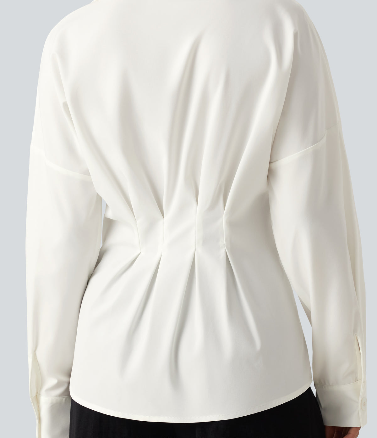 Long Sleeve Work Shirt — White — view 7